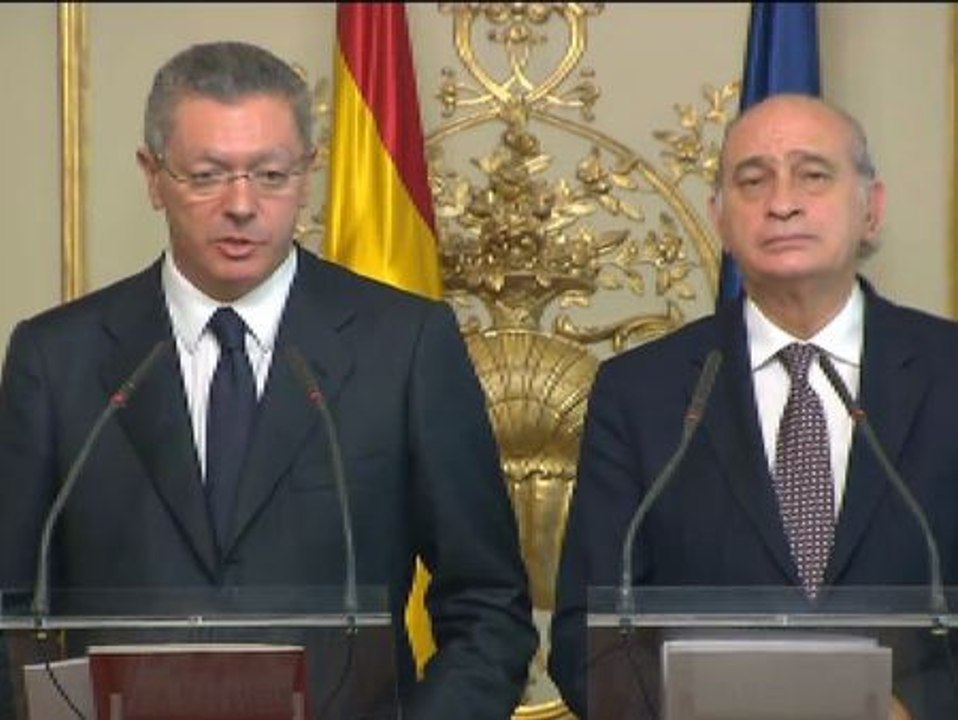 Gallardón: "La lucha contra el terrorismo va a continuar con firmeza"