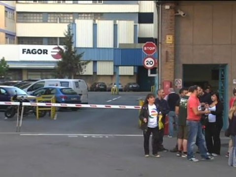 Manifestación de los trabajadores de Fagor por el futuro de la empresa