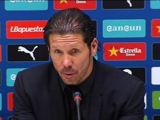 Simeone: "Fue un partido trabajado"