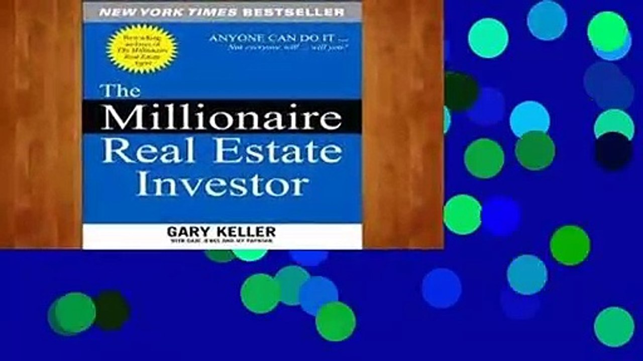 Library The Millionaire Real Estate Investor Gary Keller video Dailymotion