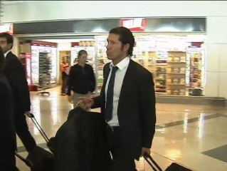 Llegada del Atlético de Madrid a Oporto