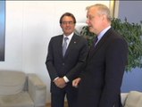 Rehn recibe al president Mas