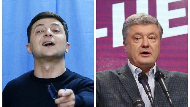 Зеленский и Порошенко - во втором туре