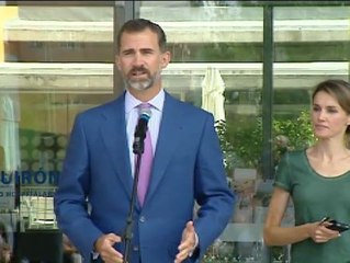 El Príncipe asegura que el Rey está "muy animado y con ganas de ponerse de pie"