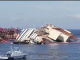 Visión rápida del reflotamiento del Costa Concordia