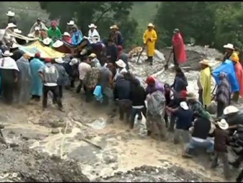 Mortal corrimiento de tierras en México