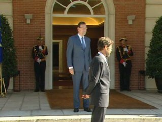 Rajoy recibe a los Reyes de Holanda