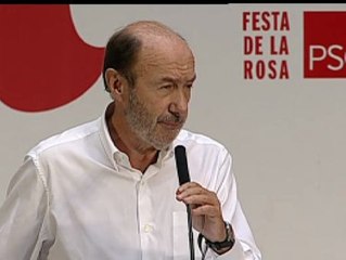 Rubalcaba acusa a Rajoy y Mas de ser "incapaces de sentarse a hablar de Cataluña"