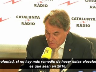 Mas retrasará el reto soberanista a 2016 si el Gobierno no permite la consulta