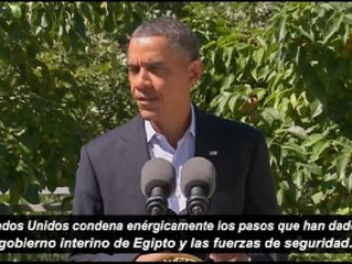 Obama condena la violencia en Egipto