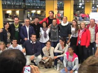 La delegación española llega a Madrid