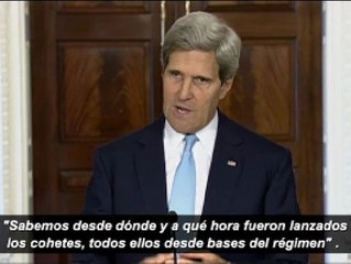 Kerry: "Sabemos  desde dónde y a qué hora fueron lanzados los cohetes"
