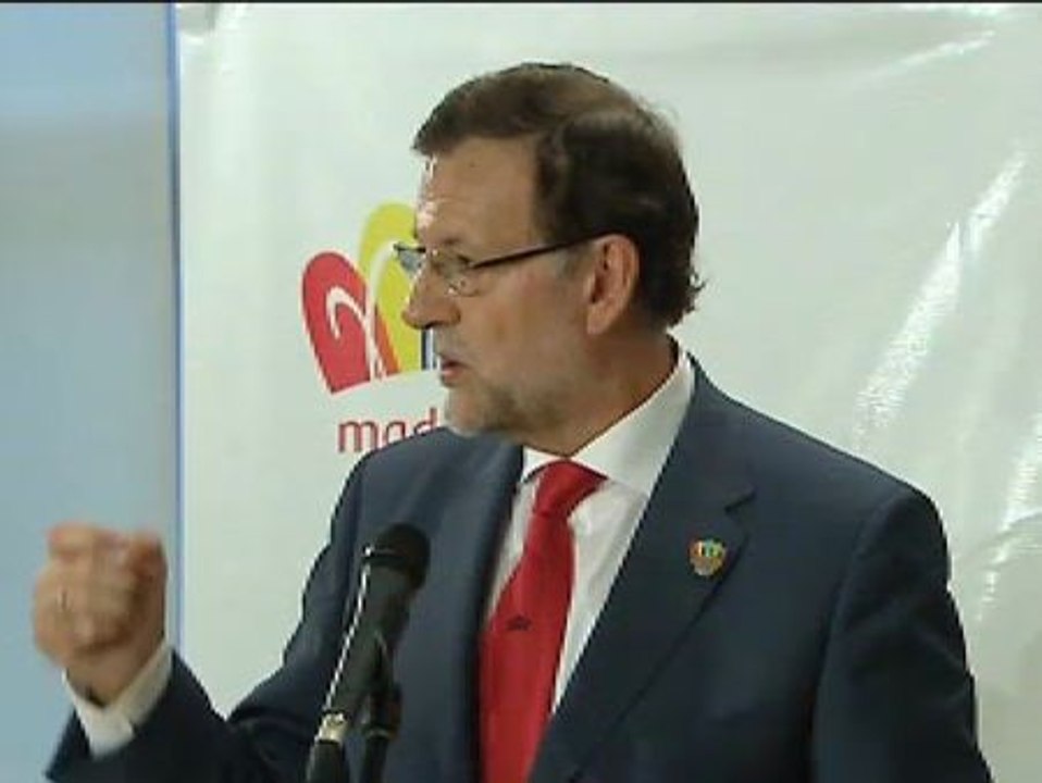 Rajoy: " Es evidente que en cualquier faceta de la vida algunas veces se gana y algunas veces se pierde"