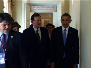 Rajoy y Obama, juntos en San Petesburgo