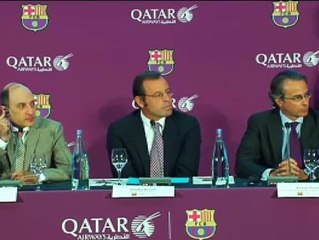 Rosell justifica la ausencia de Xavi en el anuncio por problemas personales