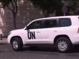 Los inspectores de la ONU recogen muestras de sangre de las víctimas del ataque en Siria