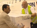 Los inspectores de Naciones Unidas aterrizan en La Haya con varias cajas de pruebas