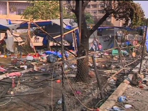 El día después en El Cairo dejar entrever escenarios de guerra donde estaban las acampadas islamistas