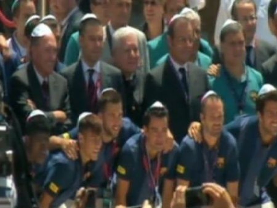 El Barça visita el Muro de las Lamentaciones en Jerusalén