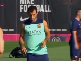 El Barça prepara el partido contra el Bayern