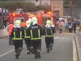 Bomberos y médicos de Santiago acudieron de manera voluntaria al rescate