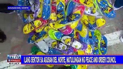 Ilang sektor sa Agusan del Norte, natulungan ng Peace and Order Council