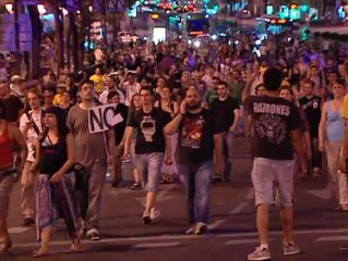 Las protestas en Madrid terminan con cargas policiales