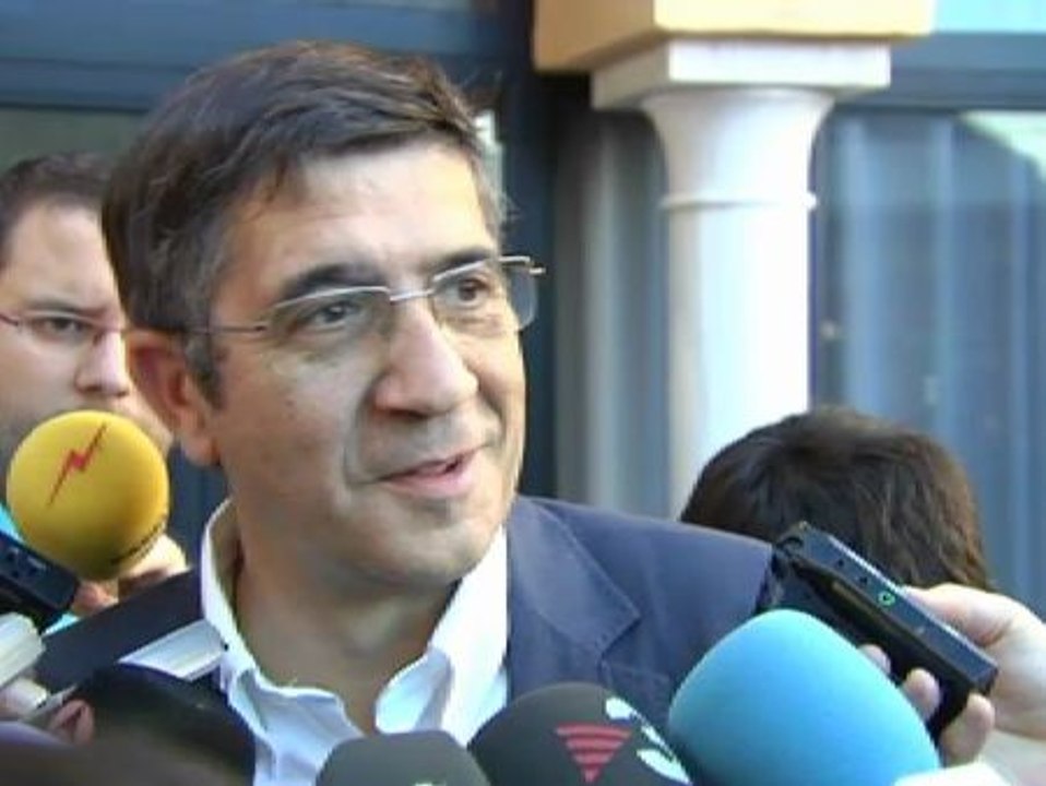 Patxi López: "Hoy no toca hablar de primarias"