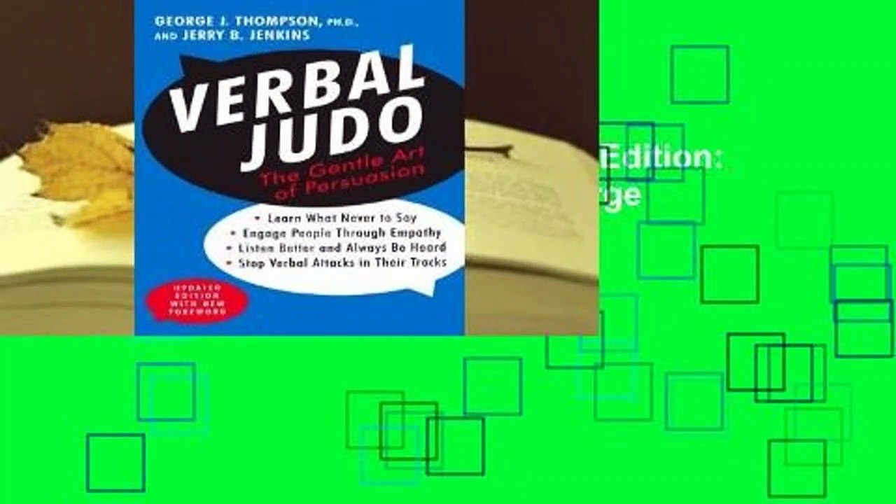 Best product  Verbal Judo, Second Edition: The Gentle Art of Persuasion - George J. Thompson