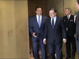 Barroso y Schwarzenegger se reúnen en Bruselas