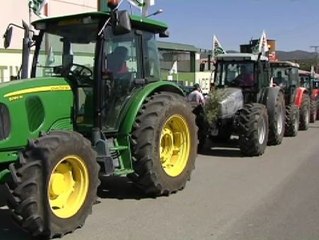 Tractorada en Alcalá La Real contra la tasa plana de la PAC
