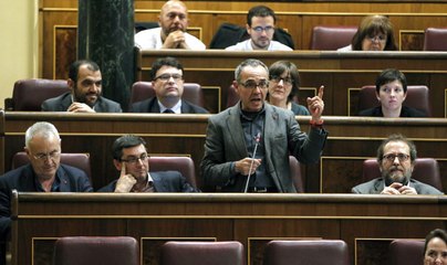 Coscubiela: "Diga aquí que Bárcenas no tiene nada que ver con su partido"