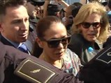 Reacciones al caos a la salida de los juzgados de Isabel Pantoja