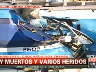 Choque te trenes en Argentina