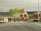 Incendio en una fábrica de productos químicos en Madrid