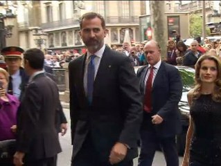 Abucheos a los Príncipes de Asturias en el Liceo