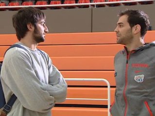 Ricky Rubio, Calderón y Claver graban un anuncio solidario