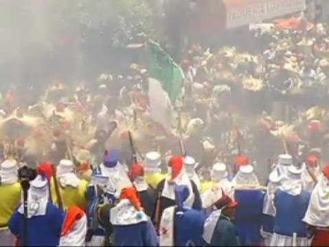 Mexicanos contra franceses en Puebla