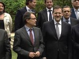 Saludo cordial entre Rajoy y Mas dos días después de la supensión de la declaración de soberanía