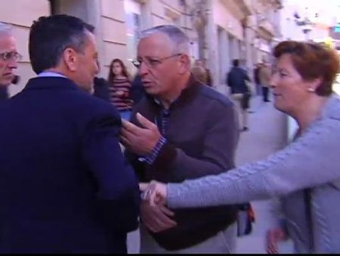 Preferentistas protestan ante el consejero de Medio Ambiente de la Xunta de Galicia
