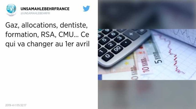 Prix du gaz, RSA, remboursements dentaires : ce qui change ce lundi 1er avril