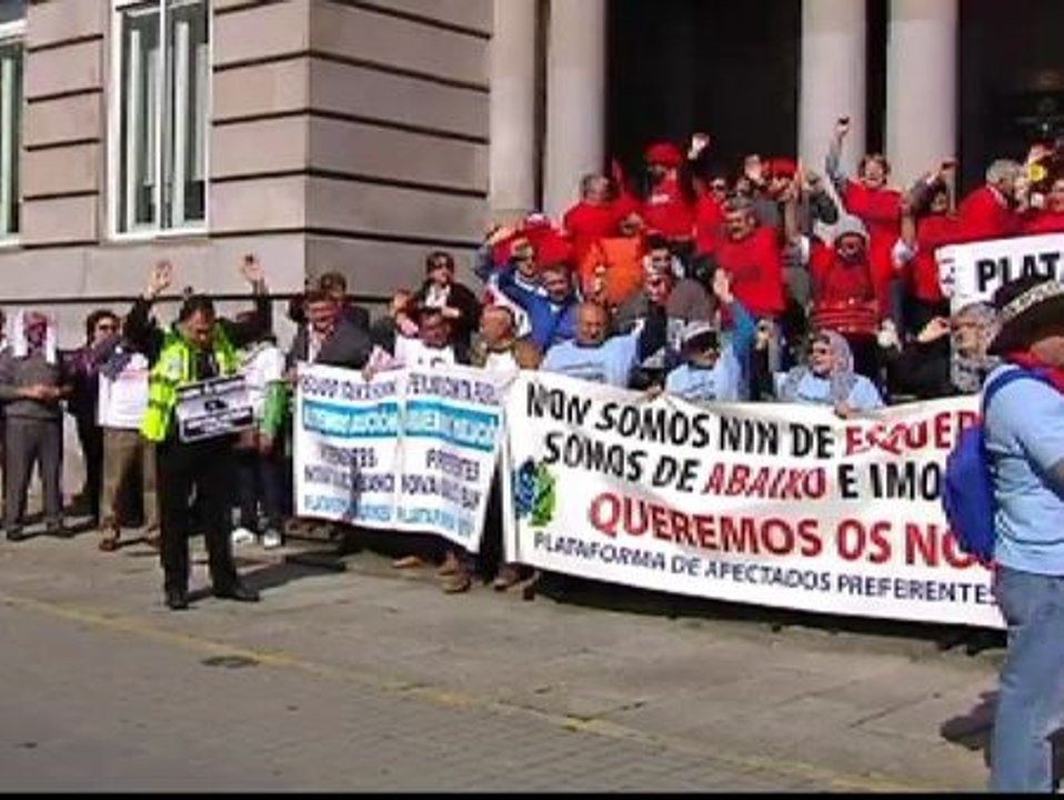 Los afectados por las participaciones preferentes mantienen su lucha para recuperar sus ahorros