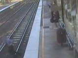 Rescate en una estación de tren en Australia