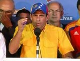 Capriles no reconoce el resultado electoral