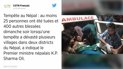 Népal. Une tempête fait au moins 25 morts et des centaines de blessés