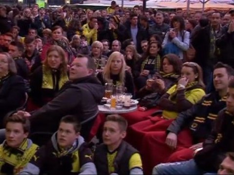 Locura en Dortmund tras la clasificación del Borussia