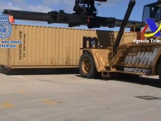 La Policía Nacional intercepta un contenedor con 134 Kg de cocaína en Valencia