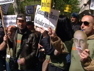 Primera protesta militar contra el gobierno de Mariano Rajoy.