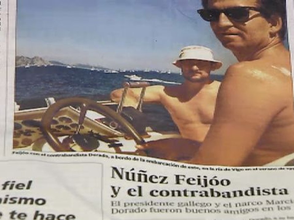 El diario El País publica unas fotos del presidente de la Xunta de Galicia con un  narcotraficante.