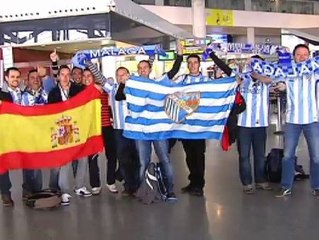 La afición del Málaga quiere seguir soñando